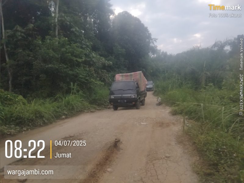 Warga Mandiangin Timur Keluhkan “Jalan  Rusak”
