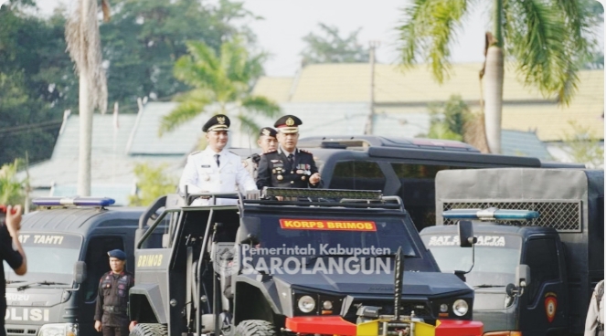 Bupati Sarolangun Hadiri HUT Bhayangkara Ke-79